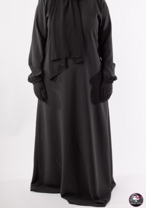 Basic abaya ZWART