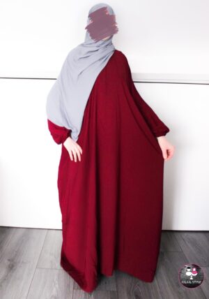 Batwing abaya BORDEAUXROOD