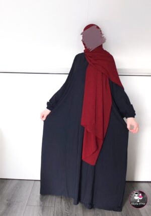 Batwing abaya DONKERBLAUW
