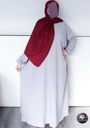 Batwing abaya LICHTGRIJS