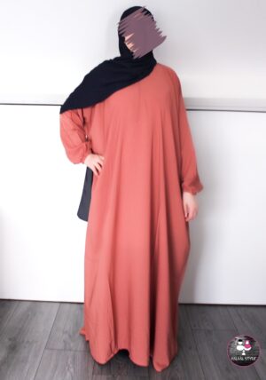 Batwing abaya PEACH