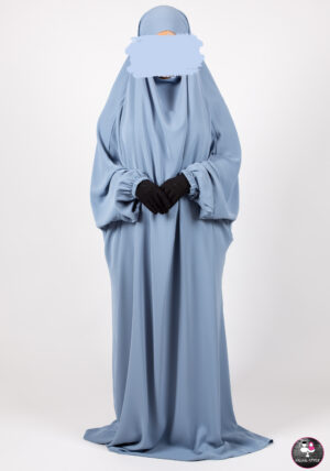 Eendelige enkelghimaar DENIMBLAUW