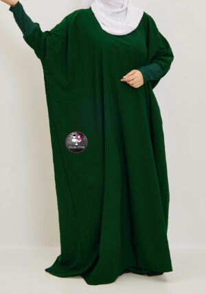 Farasha abaya DONKERGROEN