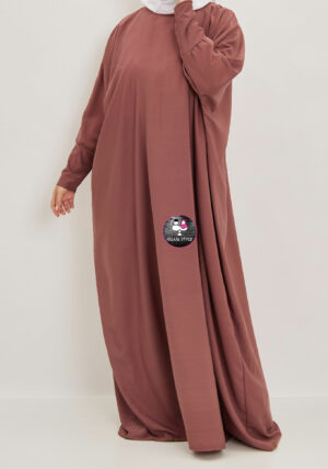 Farasha abaya DONKER OUDROZE