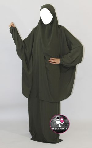 Ghimaar+rok LEGERGROEN
