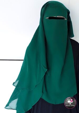 Niqaab Donkergroen