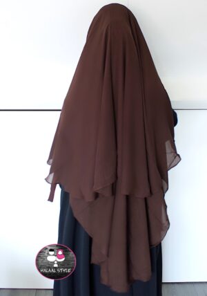 XL niqaab Donkerbruin