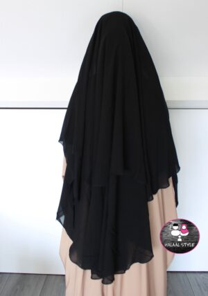 XL niqaab Zwart