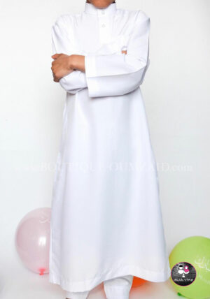 Qamis+broek kids WIT
