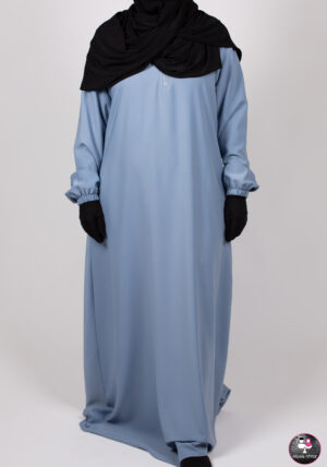 Basic abaya DENIMBLAUW