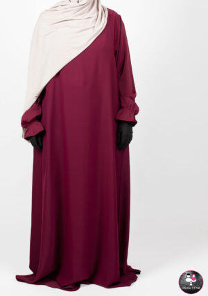 Abaya pofmouw AUBERGINE