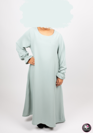Abaya pofmouw MINTGROEN