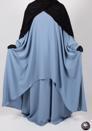 Farasha abaya set DENIMBLAUW