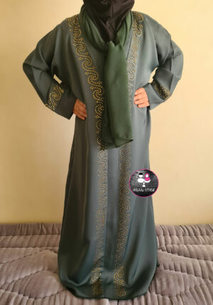 Abaya Dubai Green 6-7 jaar