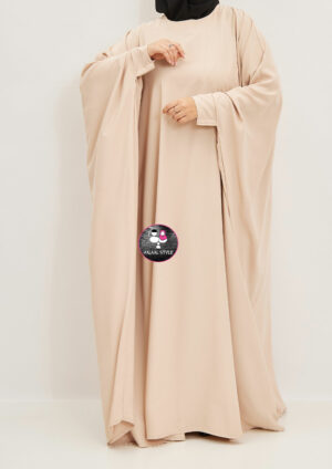 Abaya Val Fleuri Beige