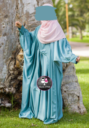 Satin set Lalla Chafia Turquoise