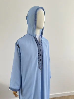 Marokkaanse Djellaba SOUSSDI HEMELBLAUW